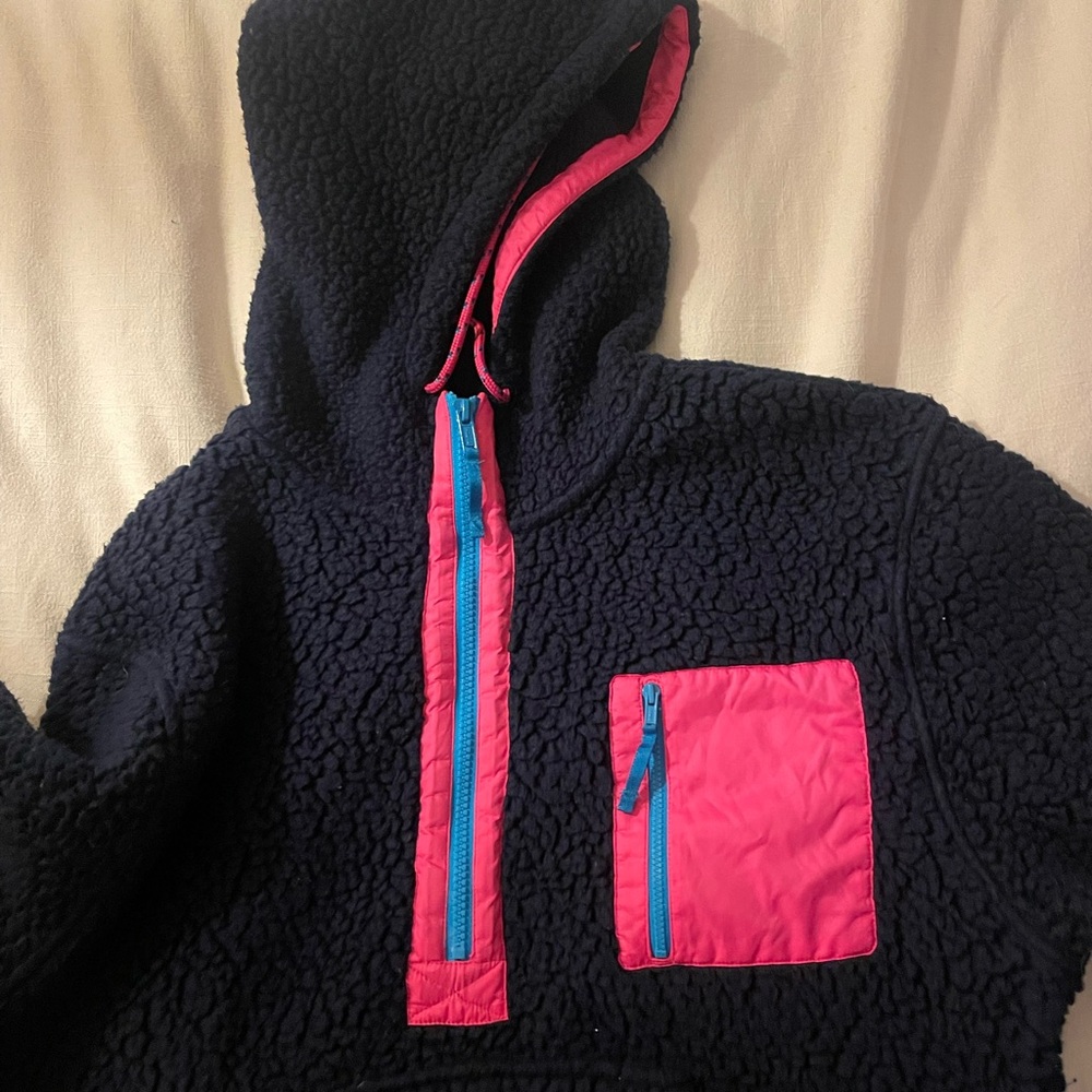 JCREW fleece hooded